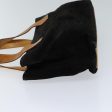 CELINE C Macadam Canvas Hand Bag Suede Black 72094 For Cheap