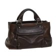 CELINE Hand Bag Leather Brown 68027 Supply