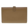 CELINE Long Wallet Leather Beige 43575 For Discount