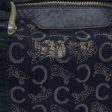 CELINE C Macadam Canvas Hand Bag Navy 60577 For Sale