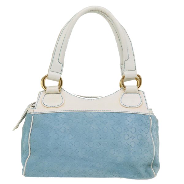 CELINE C Macadam Canvas Hand Bag Blue 76997 Online Sale