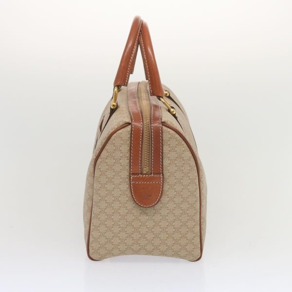 CELINE Macadam Canvas Boston Bag Beige 68007 For Cheap