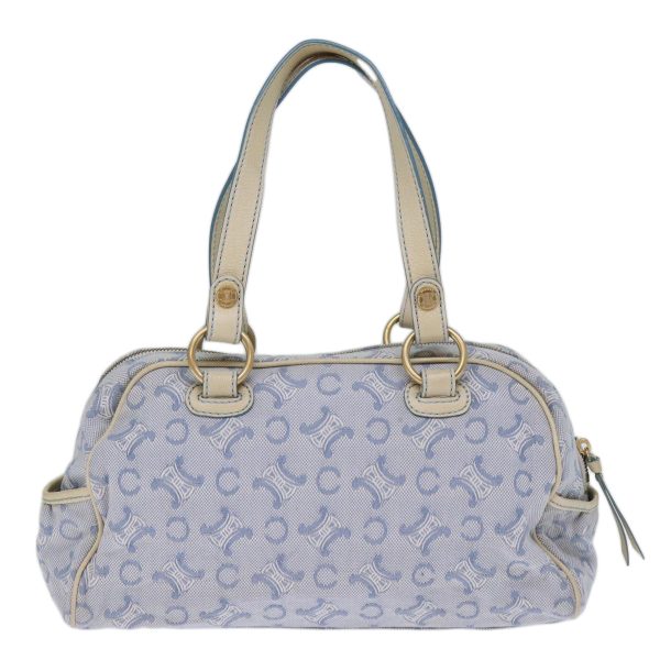 CELINE C Macadam Canvas Hand Bag Light Blue 73242 Online Hot Sale