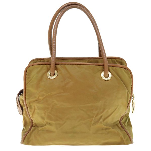 CELINE Hand Bag Nylon Khaki 64274 Sale