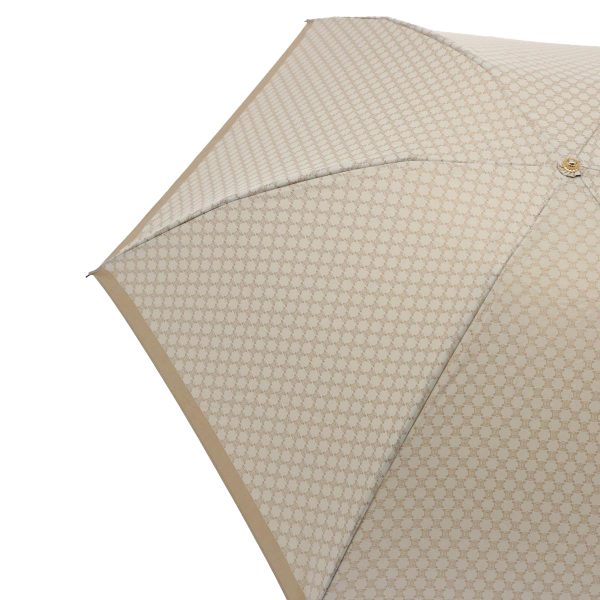 CELINE Macadam Canvas folding Umbrella Nylon Beige bs9906 Supply