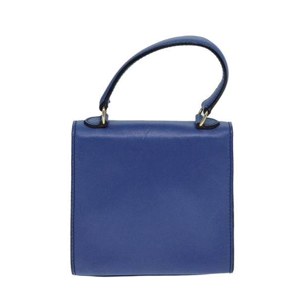 CELINE Hand Bag Leather Blue 79208 For Cheap