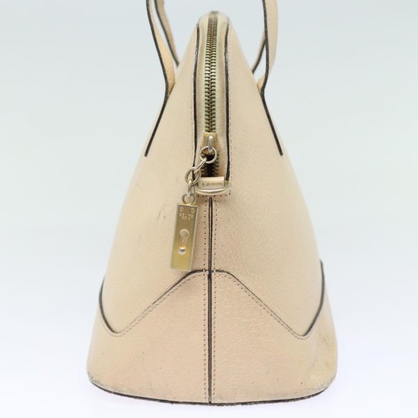 CELINE Hand Bag Leather Beige 80891 For Cheap