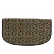 CELINE C Macadam Canvas Clutch Bag Brown ep1888 Hot on Sale