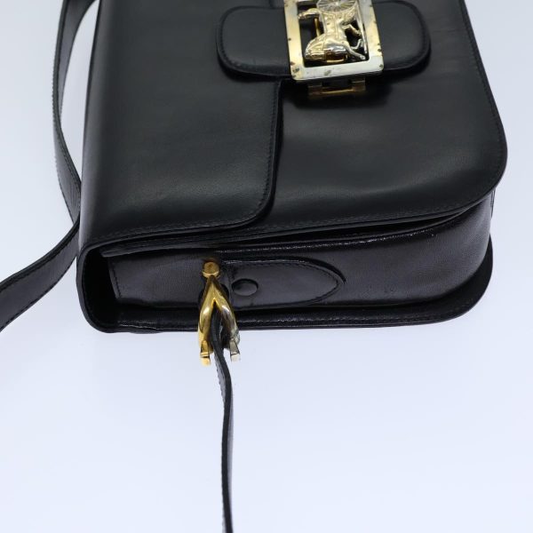 CELINE Horse Carriage Shoulder Bag Leather Black bs13870 Online Hot Sale