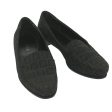 FENDI Zucchino Canvas loafers shoes Black  ac2503 Online now