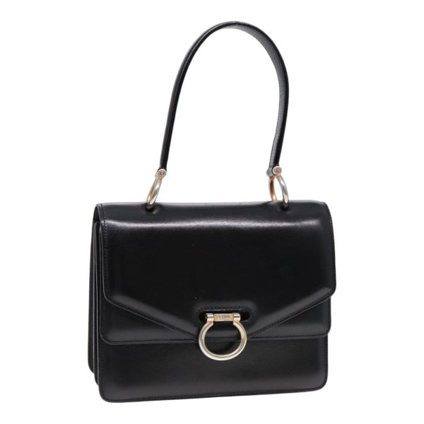 CELINE Hand Bag Leather Black Gold yk14815 For Discount