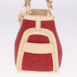 CELINE Boogie bag Hand Bag Straw Red yk13094 Fashion