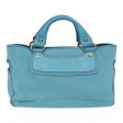 CELINE Hand Bag Suede Blue 84759 For Discount