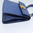 CELINE Hand Bag Leather Blue 79208 For Cheap