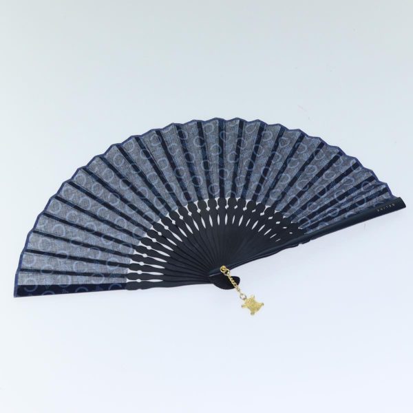 CELINE C Macadam Canvas Japanese Fan Navy 72918 Discount