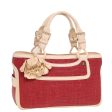 CELINE Boogie bag Hand Bag Straw Red yk13094 Fashion