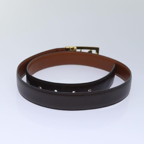 CELINE Belt Leather 35   Black ar12246 Online