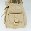 CELINE Boogie bag Hand Bag Leather Beige bs14379 For Cheap