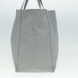 CELINE Horizontal Cabas Tote Bag Leather Light Blue mr333 Fashion