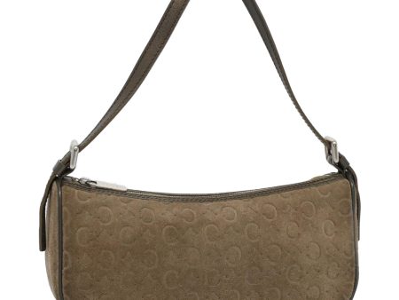 CELINE C Macadam Canvas Accessory Pouch Brown yk9030 For Cheap