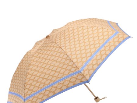 CELINE Macadam Canvas folding Umbrella Nylon Beige 81000 Fashion