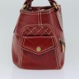 CELINE Hand Bag Leather Red 76145 Supply