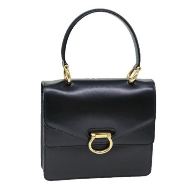 CELINE Hand Bag Leather Black ep4220 on Sale