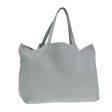 CELINE Horizontal Cabas Tote Bag Leather Light Blue mr333 Fashion