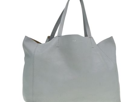 CELINE Horizontal Cabas Tote Bag Leather Light Blue mr333 Fashion