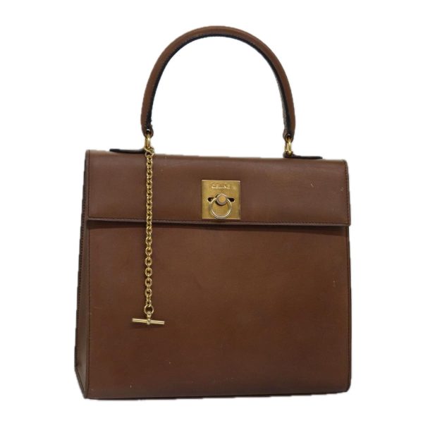 CELINE Hand Bag Leather Brown bs15080 Sale