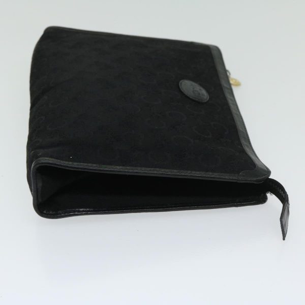 CELINE C Macadam Canvas Clutch Bag Black ac2823 Discount