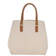 CELINE Horizontal Cabas Tote Bag Canvas Cream 74667 on Sale