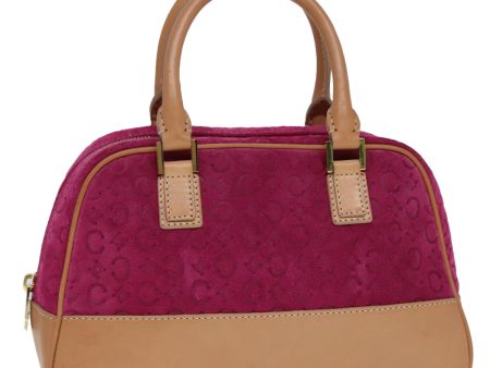 CELINE C Macadam Canvas Hand Bag Pink Gold yk15305 Cheap