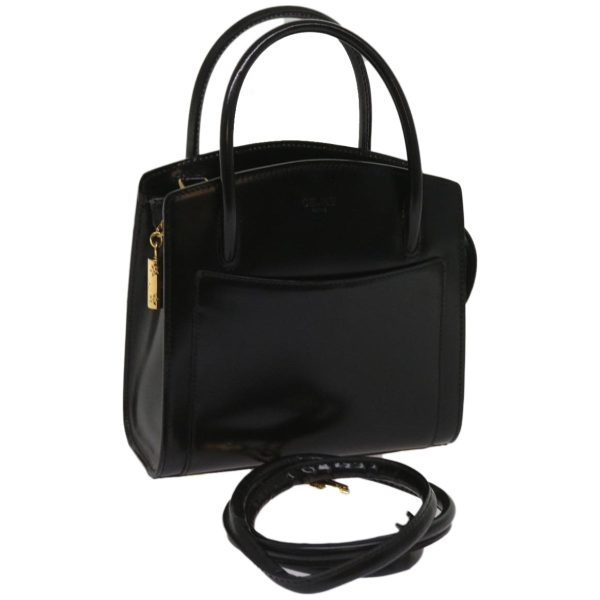 CELINE Hand Bag Leather 2way Black hk1062 Online Hot Sale