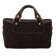 CELINE Hand Bag Suede Leather Brown 56762 Supply