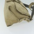 CELINE C Macadam Canvas Shoulder Bag Suede Beige yk10490 Cheap