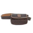 CELINE Macadam Canvas Waist bag PVC Leather Brown Gold yk15121 For Cheap