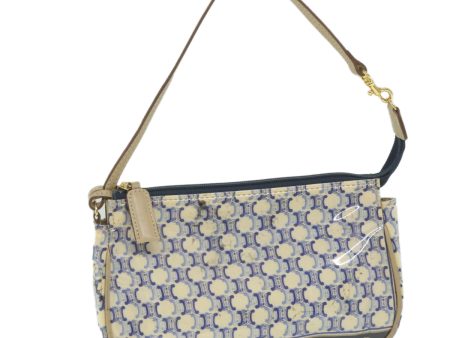 CELINE Macadam Canvas Accessory Pouch Blue ti1422 Hot on Sale