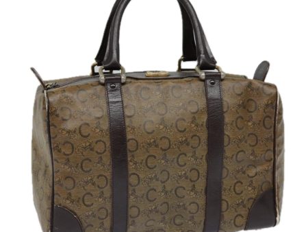 CELINE C Macadam Canvas Hand Bag Brown Gold 88971 on Sale