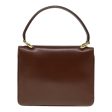 CELINE Horse Carriage Hand Bag Leather Brown Gold yk15361 Online