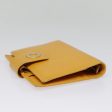 CELINE Day Planner Cover Leather Yellow Gold 89011 Discount