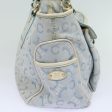 CELINE C Macadam Canvas Hand Bag Light Blue mr302 on Sale