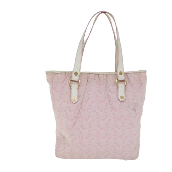 CELINE C Macadam Canvas Shoulder Bag Pink 77385 Online now