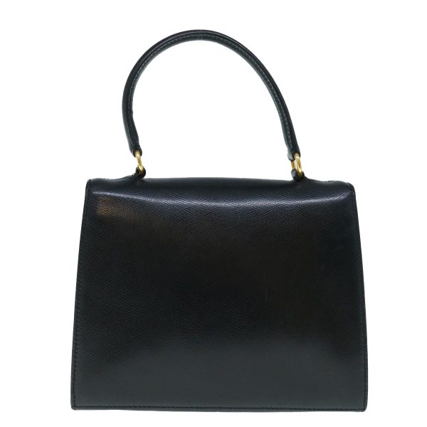 CELINE Hand Bag Leather Black 62977 Online