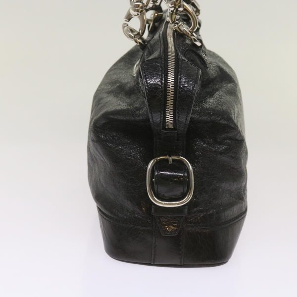 CELINE Hand Bag Leather Black 67072 Hot on Sale