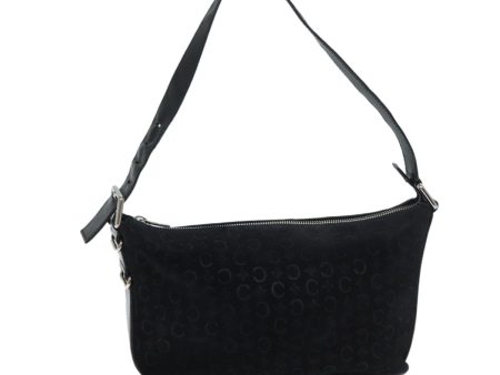 CELINE C Macadam Canvas Shoulder Bag Black ep3728 on Sale