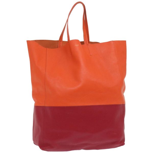 CELINE Hand Bag Leather Orange ep3321 Discount