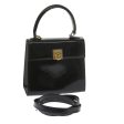 CELINE Hand Bag Patent leather 2way Black ar10948B Supply