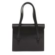 CELINE Hand Bag Leather Black 68513 For Cheap