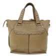 CELINE Hand Bag Leather Beige bs13273 For Discount